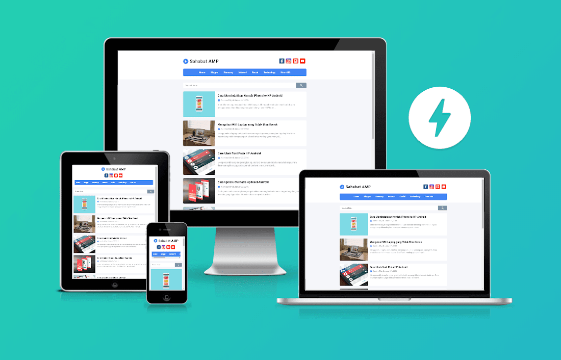 Sahabat AMP Blogger Template